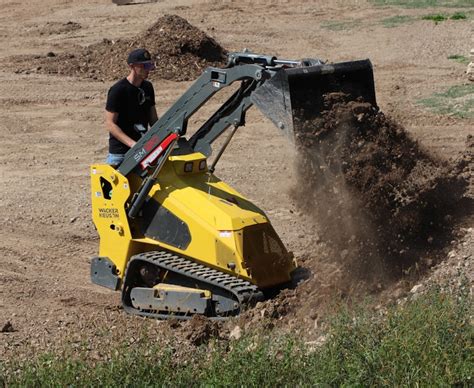 skid steer in action